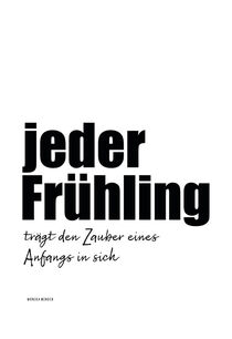 JEDER FRÜHLING by Monika Minder