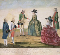 Meeting between Joseph II of Germany  von Johann Hieronymus Loeschenkohl