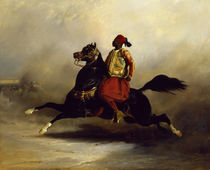 Nubian Horseman at the Gallop  von Alfred Dedreux or de Dreux