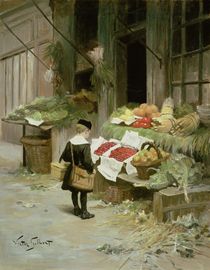 Little Boy at the Market  von Victor Gabriel Gilbert