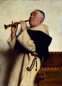 Monk Playing a Clarinet  von Ture Nikolaus Cederstrom