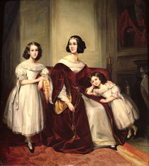 Madame de Nonjon and her Two Daughters by Joseph Nicolas Jouy