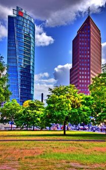 Berlin Potsdamerplatz Hochhäuser von Edgar Schermaul