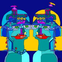 Zwillingsfrau gespiegelt   von Susanne eva maria Fischbach