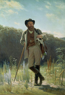 Portrait of Ivan Ivanovich Shishkin  by Ivan Nikolaevich Kramskoy