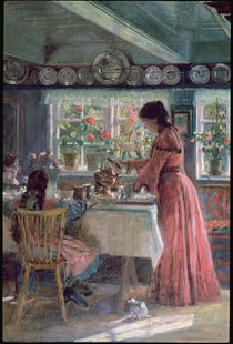 Pouring the Morning Coffee von Laurits Regner Tuxen