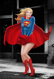 Supergirl Does Marilyn Monroe von Daniel Avenell