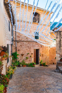 Street in the mediterranean village of Valldemossa on Majorca, Spain, Mallorca by Alex Winter