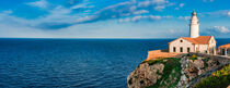 Lighthouse sea landscape panorama on Majorca island, Spain, Mediterranean Sea von Alex Winter