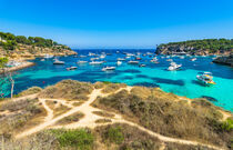 Bay of Portals Vells with many luxury yachts, Majorca island, Spain  von Alex Winter