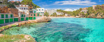 Mallorca, Spain, panoramic view of Cala Santanyi beach bay by Alex Winter