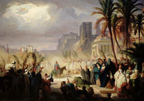 The Entry of Christ into Jerusalem  by Louis Felix Leullier