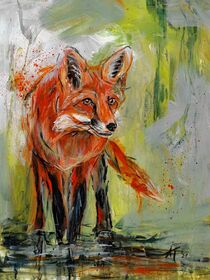 Fuch I Fox Tiermalerei von Annett Tropschug