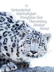 Schneeleopard - Majestätisches Krafttier  by Astrid Ryzek