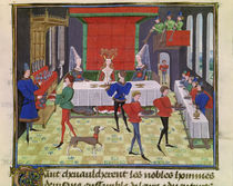 Ms 5073 f.140v The Marriage of Renaud of Montauban and Clarisse  by Loyset Liedet