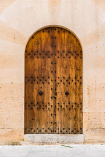 Braune mediterrane alte Tür, Detailaufnahme von Alex Winter