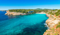 Majorca, idyllic island scenery, beautiful coast of beach Cala Romantica, Mediterranean Sea, Spain by Alex Winter