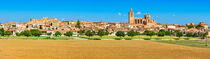 Majorca, panorama view of mediterranean village of Sineu, Spain von Alex Winter