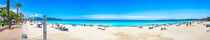 Majorca, sand beach panorama at seaside of Cala Millor, Spain by Alex Winter
