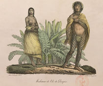 Inhabitants of Easter Island von Ludwig Choris