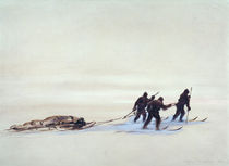 Sledge Hauling on the Great Ice Barrier von Edward Adrian Wilson