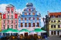 Stadtansicht von Stettin in Polen. Gemalt. by havelmomente