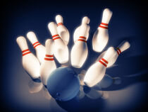 Bowling Strike Wallpaper by Tanya Kurushova