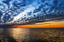 Sonnenuntergang über dem Wattenmeer von Dirk Rüter