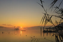 Sonnenaufgang über dem Überlinger See und Bodman - Bodensee by Christine Horn