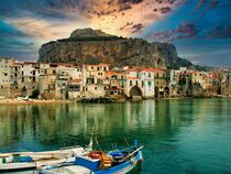 'Cefalu Sunset' von wolfpeter