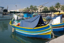 Digital Art: Fischerboote in Malta by Berthold Werner
