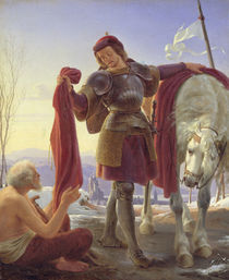 St. Martin and the Beggar by Alfred Rethel