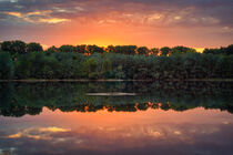 Sonnenuntergang am See von Susanne Fritzsche