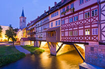 Krämerbrücke in Erfurt am Abend von dieterich-fotografie