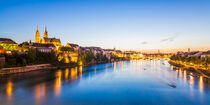 Basel in der Schweiz am Abend von dieterich-fotografie