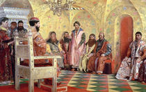 Tsar Mikhail Fyodorovich  by Andrei Petrovich Ryabushkin