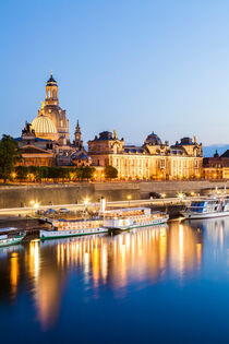 Frauenkirche und Brühlsche Terrasse in Dresden by dieterich-fotografie