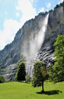 Wasserfall im Lauterbrunnental, Schweiz von Susanne Winkels