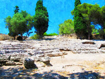 Römisches Amphitheater in Alcudia Mallorca, gemalt. by havelmomente