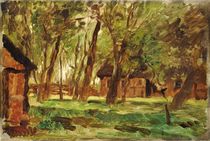 Farmstead under Trees  by Thomas Ludwig Herbst