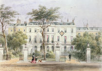 West front of Sir Robert Peel's House in Privy Garden  von Thomas Hosmer Shepherd
