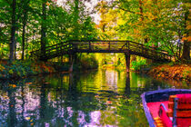 Brücke über die Spree im Spreewald. Gemalt. von havelmomente