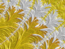 Lemon and Cream Fractal Eight von Elisabeth  Lucas