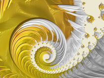 Lemon and Cream Fractal Eighteen von Elisabeth  Lucas