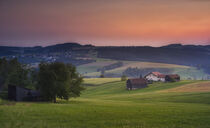 Sonnenuntergang im Bayerischen Wald - Sunset in the Bavarian Forest von Susanne Fritzsche