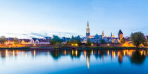 Skyline Ulm mit dem Ulmer Münster bei Nacht  von dieterich-fotografie