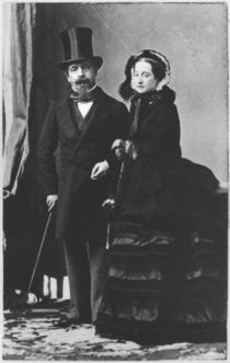Emperor Napoleon III and Empress Eugenie by Andre Adolphe Eugene Disderi