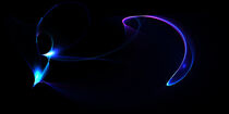 Fraktal Polarlichter in blau by Nick Freund