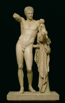 Statue of Hermes and the Infant Dionysus von Praxiteles