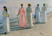 Promenade on the Beach  by Michael Peter Ancher